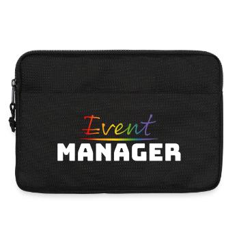 Tshirt fuer CSD LGBT Event Manager white - Laptoptasche 13" - Schwarz - Vorne