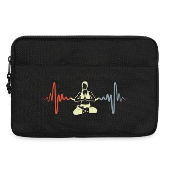 Battement de cœur Yogini Vintage - Sacoche pour ordinateur portable 13 pouces - noir - Devant