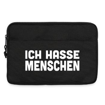 Gesellschaftskritik Humor Design - Laptoptasche 13" - Schwarz - Vorne
