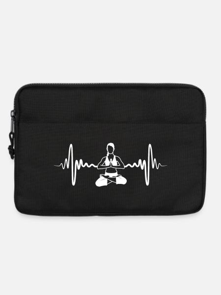 Yogi Kardiogramm - Laptoptasche 13" - Schwarz