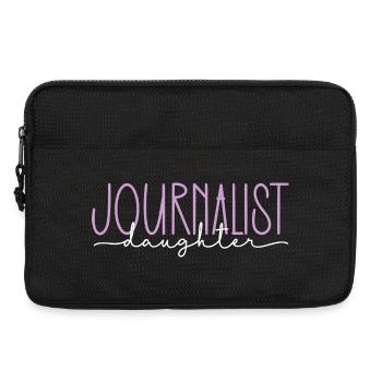Journaliste fille fière cadeau doux - Sacoche pour ordinateur portable 13 pouces - noir - Devant