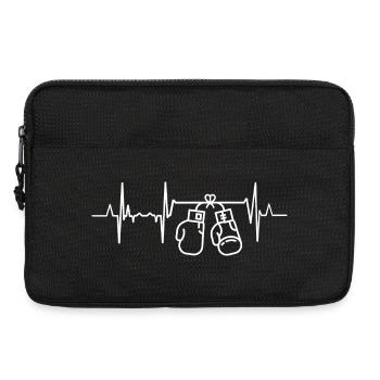 Boxen Herzschlag - Laptoptasche 13" - Schwarz - Vorne