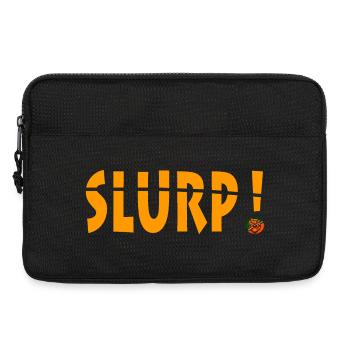 Vibrant Slurp Exclamation Graphic Design - Laptop bag 13" - black - Front