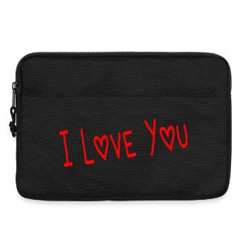 COEUR. NOËL. COUPLE. SAINT VALENTIN. JUST MARRIED. - Sacoche pour ordinateur portable 13 pouces - noir - Devant