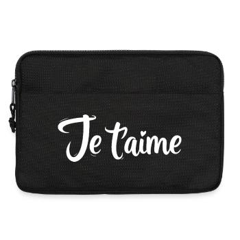 I love you - Laptop bag 13" - black - Front