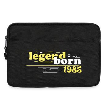 legend born 1985 birthday gift vintage 1985 - Laptop bag 13" - black - Front