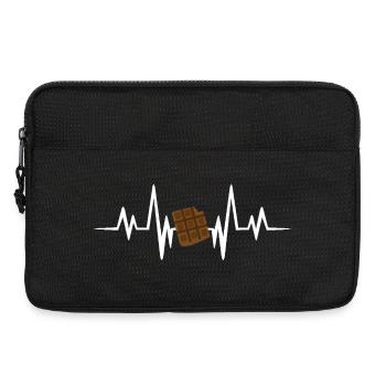 Chocolate heartbeat - Laptoptasche 13" - Schwarz - Vorne