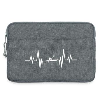 Kayak Herzschlag - Laptoptasche 13" - Grau meliert - Vorne