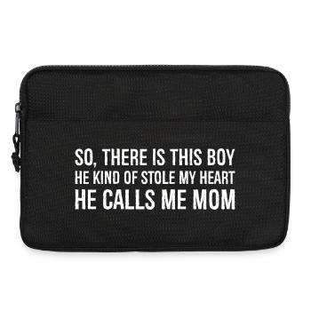 so there is this boy he kind of stole my heart - Laptop bag 13" - black - Front