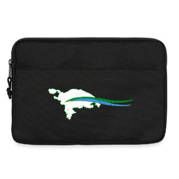 Thurgau Kanton Umriss mit Welle - Laptoptasche 13" - Schwarz - Vorne