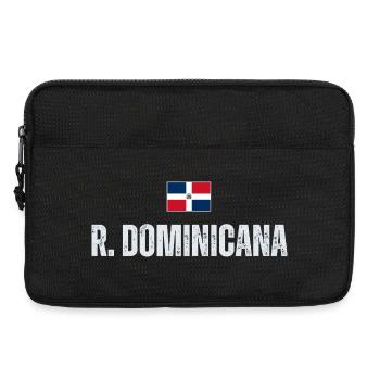 Dominican Pride, j’aime la République dominicaine - Sacoche pour ordinateur portable 13 pouces - noir - Devant