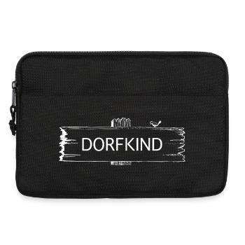 Village child motif for villagers and people from the countryside - Laptop bag 13" - black - Front