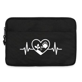 Gartenpflanze Gießkanne Herz - Laptoptasche 13" - Schwarz - Vorne