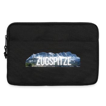 Zugspitze - Design avec lettrage & shilouette de montagne - Sacoche pour ordinateur portable 13 pouces - noir - Devant