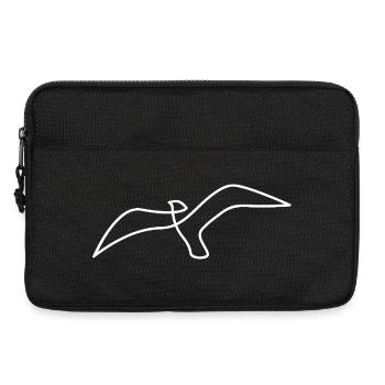 Croquis d’oiseau – motif élégant pour les amoureux de la nature - Sacoche pour ordinateur portable 13 pouces - noir - Devant