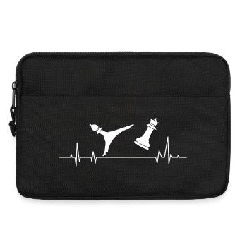 Chess Player's Heartbeat - Laptop bag 13" - black - Front