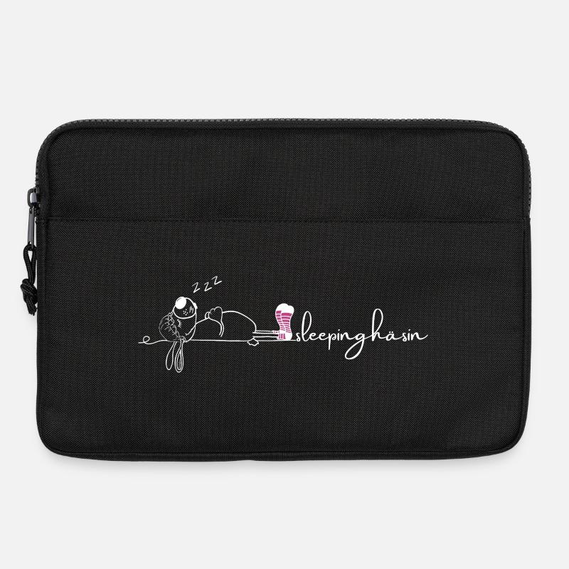 Sleeping Häsin - Laptoptasche 13" - Schwarz