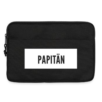Papitän Vatertag bester Papa Anker - Laptoptasche 13" - Schwarz - Vorne