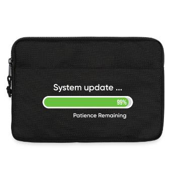 System Update 99% Patience Remaining - Laptop bag 13" - black - Front