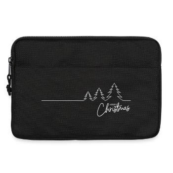 Merry Christmas Tree Minimalist - Laptop bag 13" - black - Front