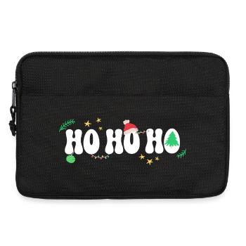 Ho ho ho - Noël - Père Noël - Sacoche pour ordinateur portable 13 pouces - noir - Devant