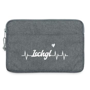 Ischgl Heartbeat – Ski & Beats - Laptoptasche 13" - Grau meliert - Vorne
