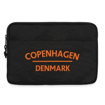 Copenhagen – Denmark Textdesign - Laptop bag 13" - black - Front