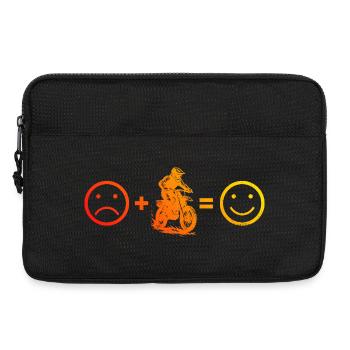 Purist motocross theme - Laptop bag 13" - black - Front