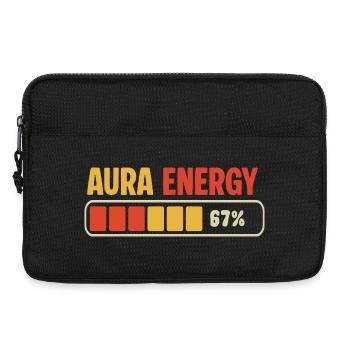 Aura Energy 67 Meme Funny Gen Alpha Six Seven 67  - Laptop bag 13" - black - Front