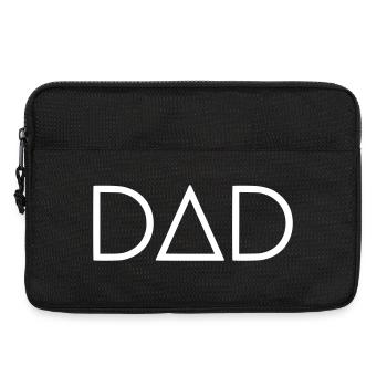 Dad Triangle Monogram - Laptop bag 13" - black - Front