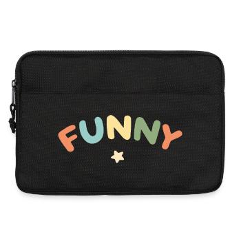 Funny Pastel Letters - Laptop bag 13" - black - Front