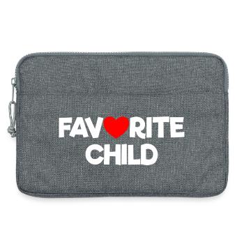 Enfant préféré - Sacoche pour ordinateur portable 13 pouces - gris chiné - Devant