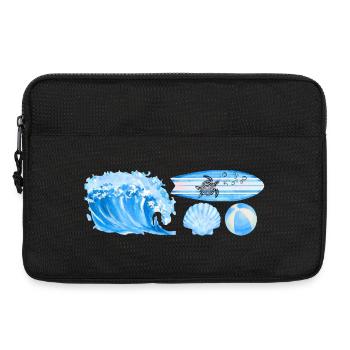 ocean vibe - Laptoptasche 13" - Schwarz - Vorne
