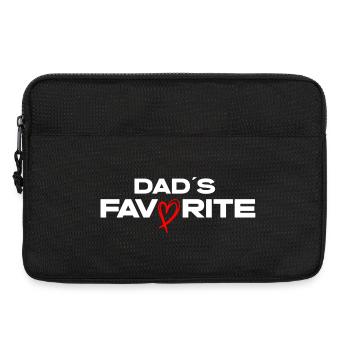 Dads Lieblings Herz Logo - Laptoptasche 13" - Schwarz - Vorne