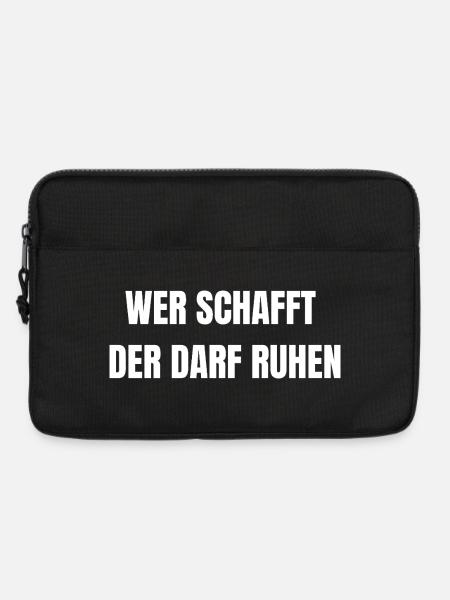 He who creates, may rest | Work Shirt - Laptop bag 13" - black