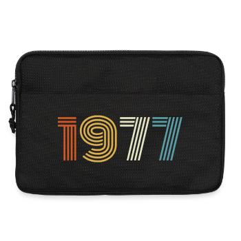1977 Geschenk 1977 Vintage 1977 - Laptoptasche 13" - Schwarz - Vorne