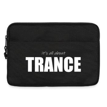 Tout tourne autour de la trance - Sacoche pour ordinateur portable 13 pouces - noir - Devant
