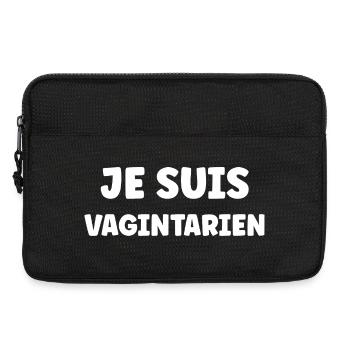 Je Suis Vagintarien - Sacoche pour ordinateur portable 13 pouces - noir - Devant