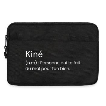 Définition Kiné Cadeau Humour Kinésithérapeute - Sacoche pour ordinateur portable 13 pouces - noir - Devant
