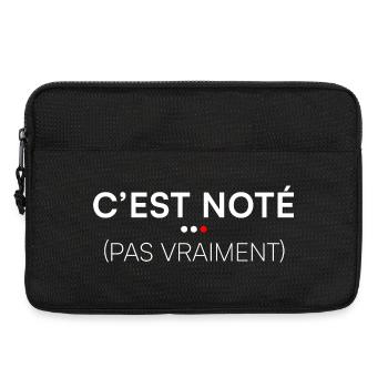 C’est noté pas vraiment humour bureau - Sacoche pour ordinateur portable 13 pouces - noir - Devant