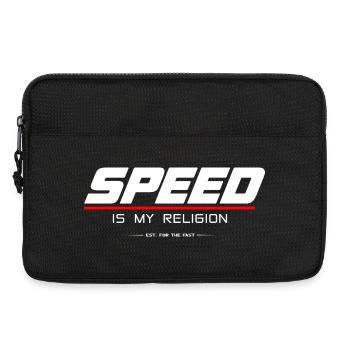 SPEED_IS_MY_RELIGION - Sacoche pour ordinateur portable 13 pouces - noir - Devant