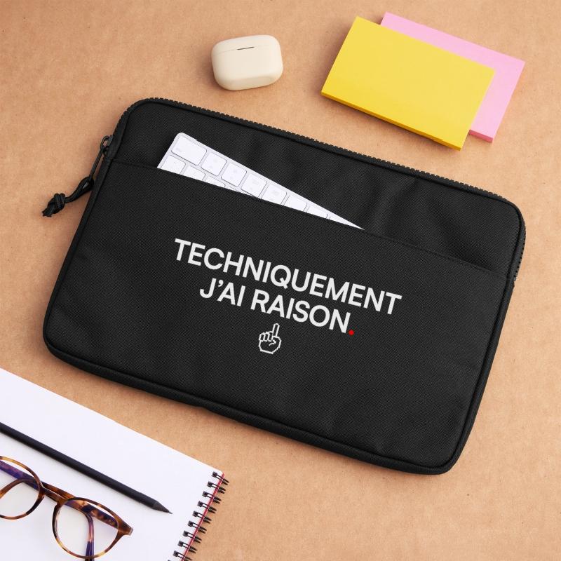 TECHNICALLY I'M RIGHT. | Humor Laptop bag 13"
