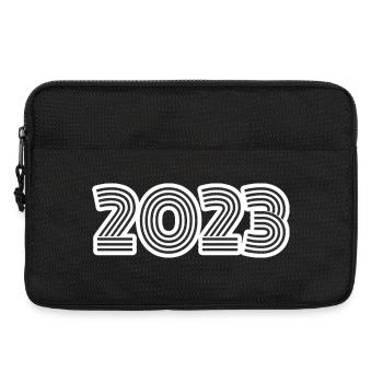 retro 2023 - Laptop bag 13" - black - Front