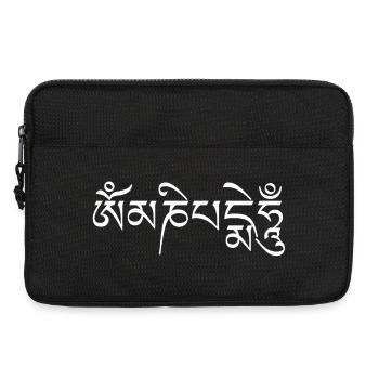Om Mani Padme Hum -Tibetan Mantra - Laptop bag 13" - black - Front
