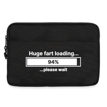 Huge Fart Loading Please Wait Furz Lustig - Laptoptasche 13" - Schwarz - Vorne