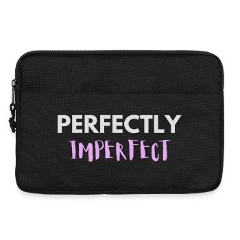Perfectly Imperfect lettering - Laptop bag 13" - black - Front