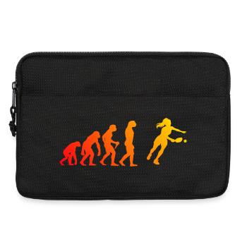 Pickleball Trainer Gift Idea for Birthday - Laptop bag 13" - black - Front