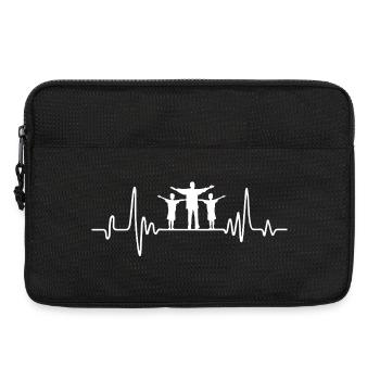 Father with two sons dad and son gift dad - Laptop bag 13" - black - Front