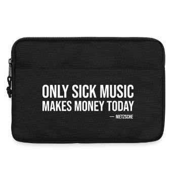 Nur kranke Musik macht heute Geld von Nietzsche - Laptoptasche 13" - Schwarz - Vorne