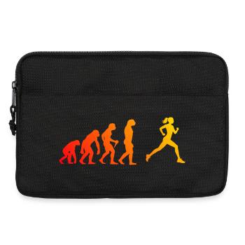 Gift idea for a running with running - Laptop bag 13" - black - Front